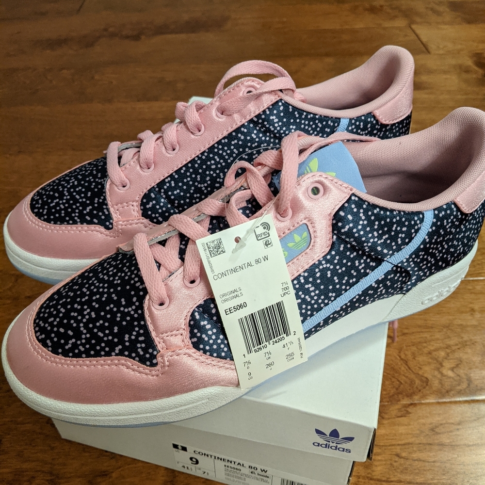 Womens Adidas continental 80 pink